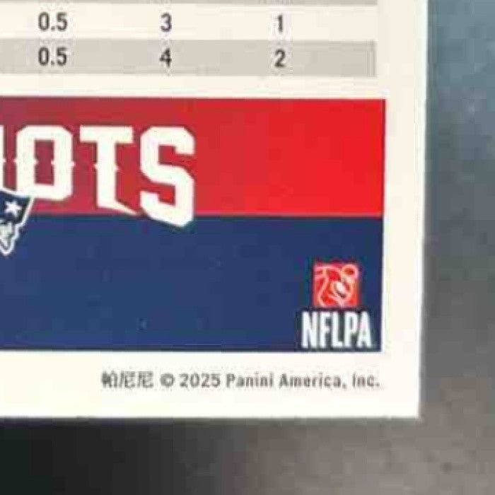 2025 Panini Score Marte Mapu Lava /799 #177 New England Patriots - Sports Cards