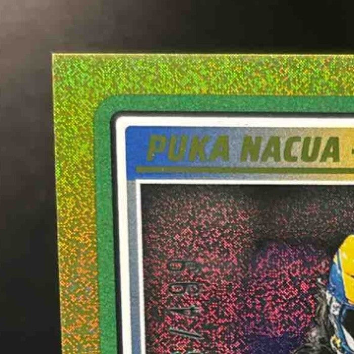 2025 Panini Score Puka Nacua Dots Gold /499 #120 Los Angeles Rams - Sports Cards