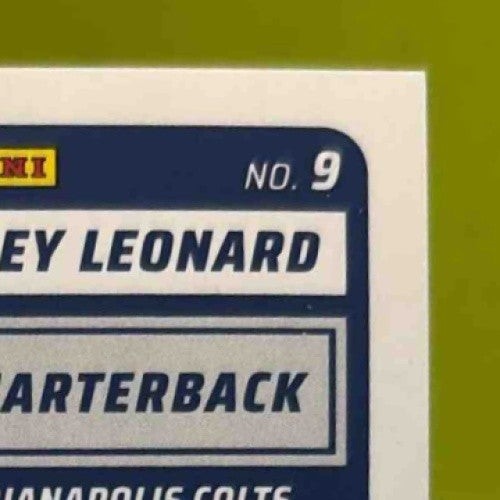 2025 Panini Score Riley Leonard Rookies Signatures Gold /50 #9 Auto Colts - Sports Cards