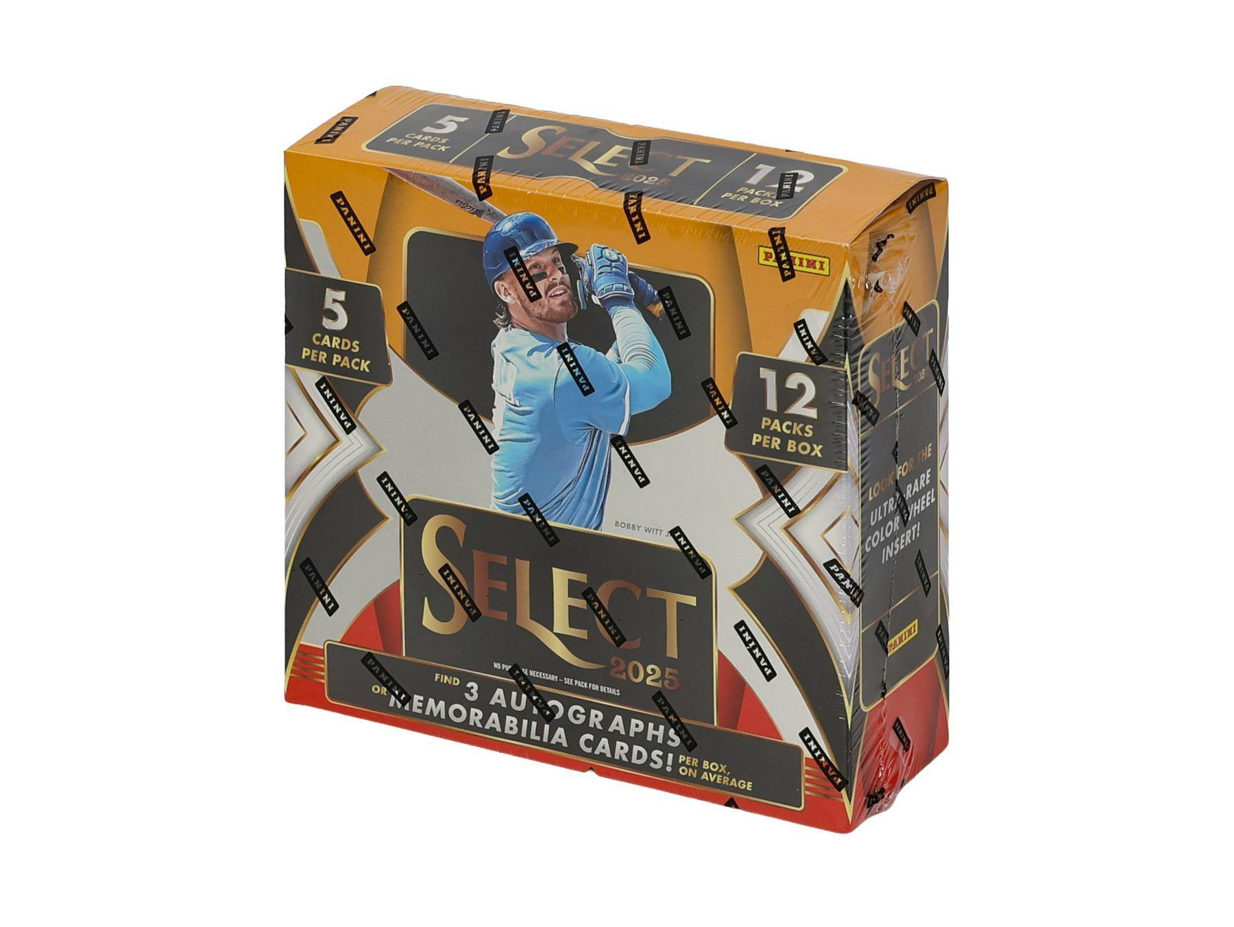 2025 Panini Select Baseball Hobby Box (3 Autos or Mem) - MLB Hobby Box