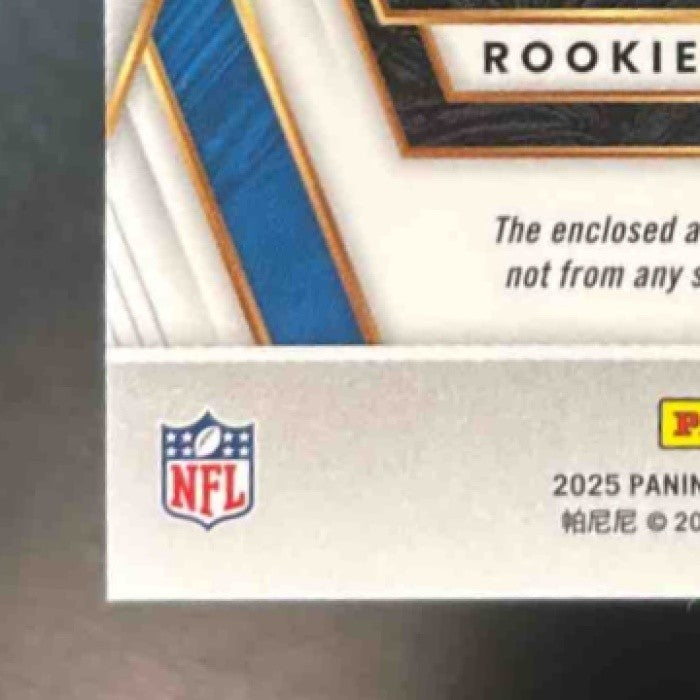 2025 Panini Select Isaac TeSlaa Rookie Swatches Gold Prizm /10 RC Detroit Lions - Sports Cards