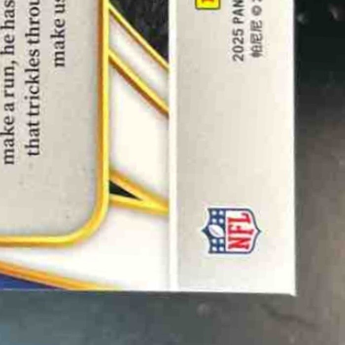 2025 Panini Select Jaxson Dart Black and Red Prizm Shock #293 RC New York Giants - Sports Cards