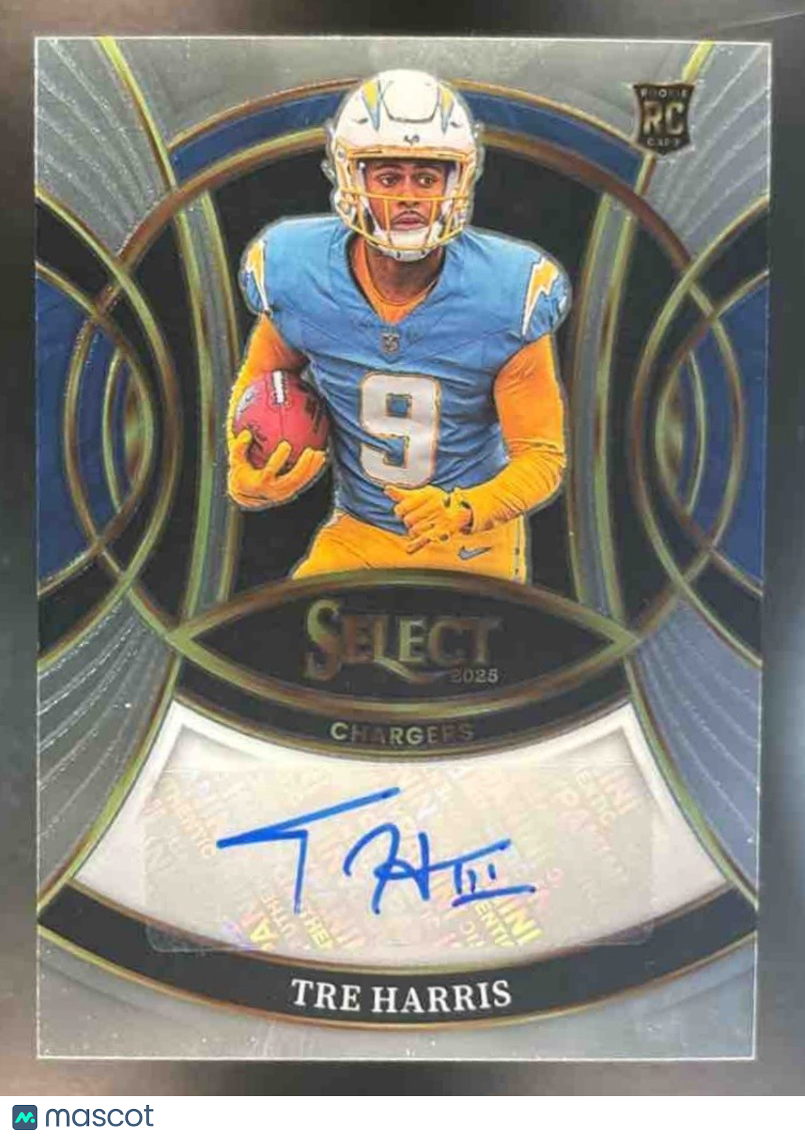 2025 Panini Select Tre Harris Rookie Signatures RC Auto Los Angeles Chargers - Sports Cards