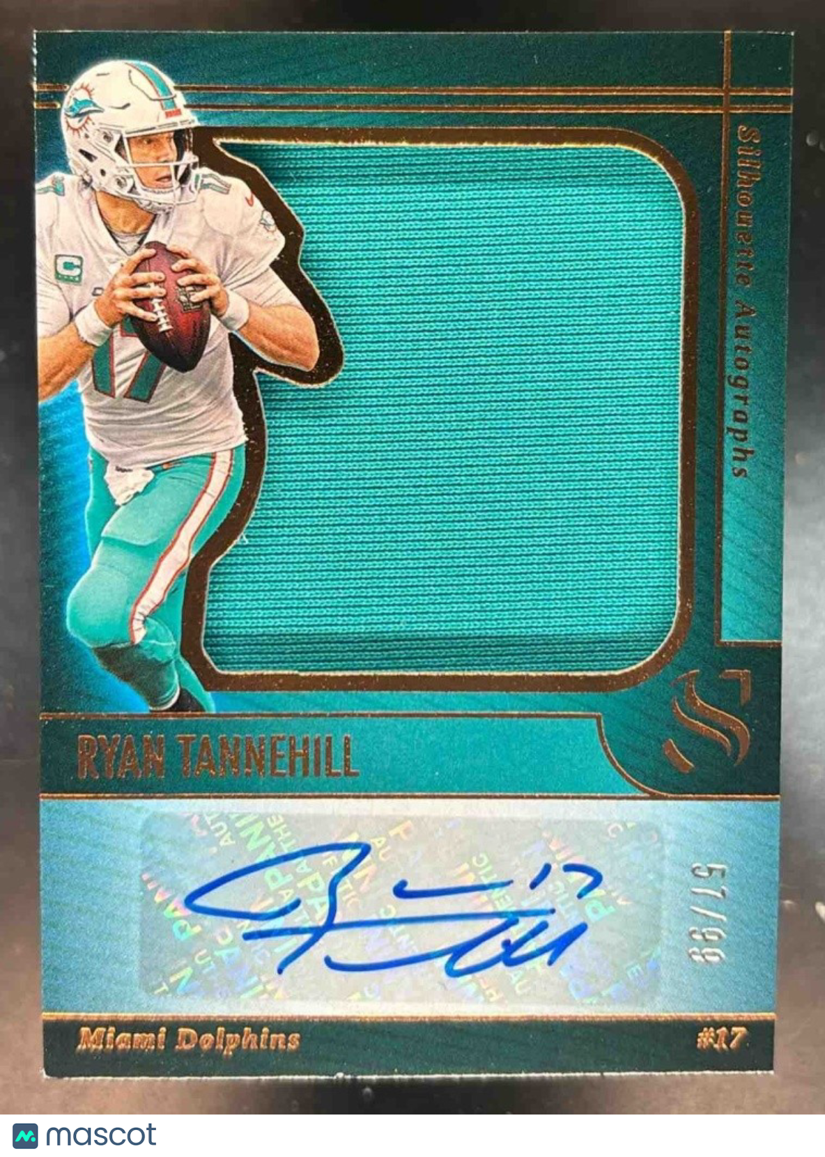 2025 Panini Silhouette Ryan Tannehill Patch Auto /99 #31 Miami Dolphins - Sports Cards