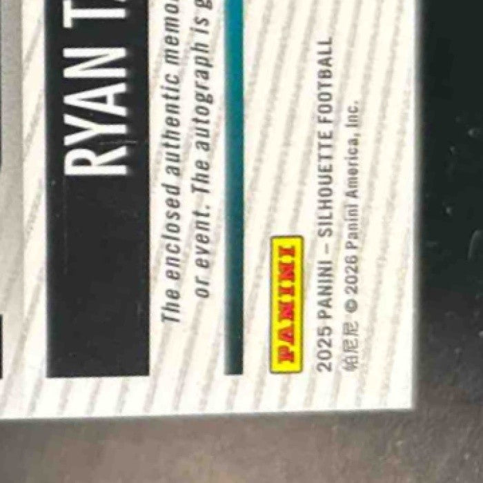 2025 Panini Silhouette Ryan Tannehill Patch Auto /99 #31 Miami Dolphins - Sports Cards