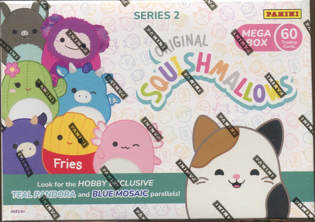 2025 Panini Squishmallows Series 2 Hobby Mega Box (Teal Pandora / Blue Mosiac) - Entertaiment Mega