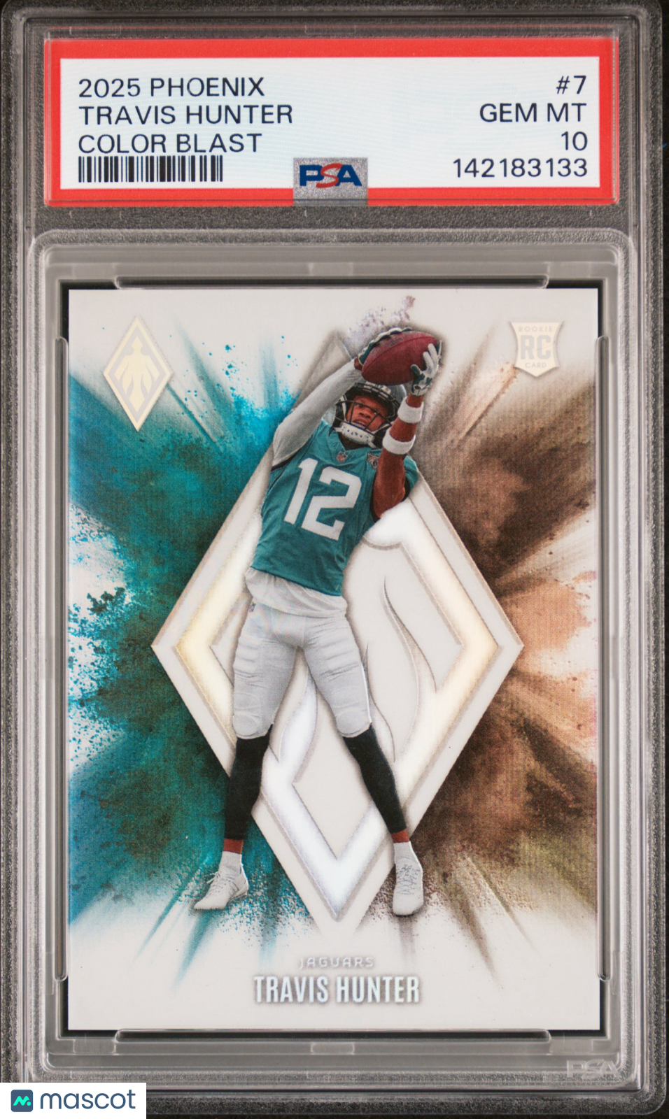 2025 Phoenix Color Blast SSP CASE HIT Travis Hunter #7 PSA 10 GEM MINT Jaguars - Graded Sports Cards