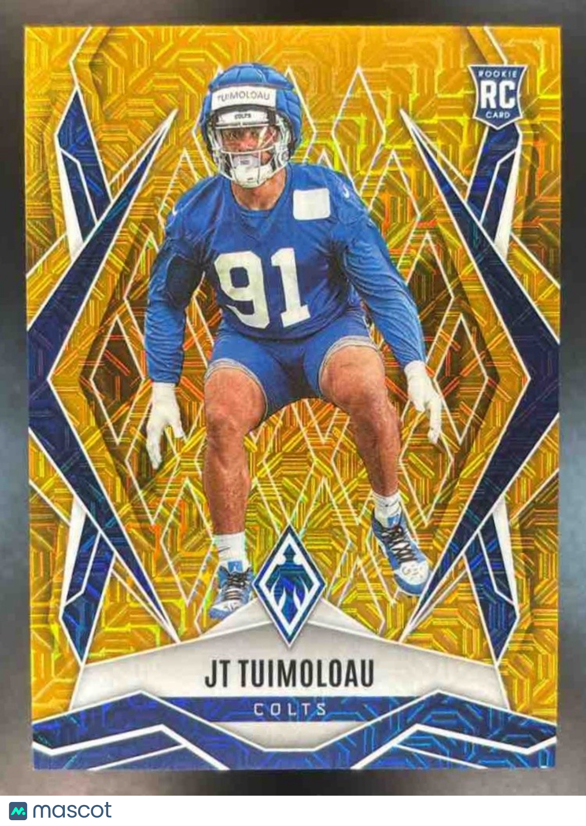2025 Phoenix JT Tuimoloau Gold Hyper BOOK END 1/10 #218 RC Indianapolis Colts - Sports Cards