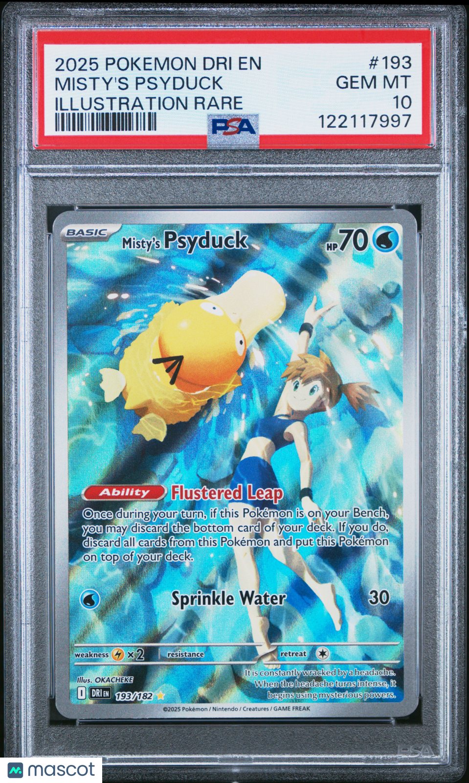 2025 Pokemon Destined Rivals Misty’s Psyduck #193 Illustration Rare PSA 10 GEM - Graded TCG/CCG