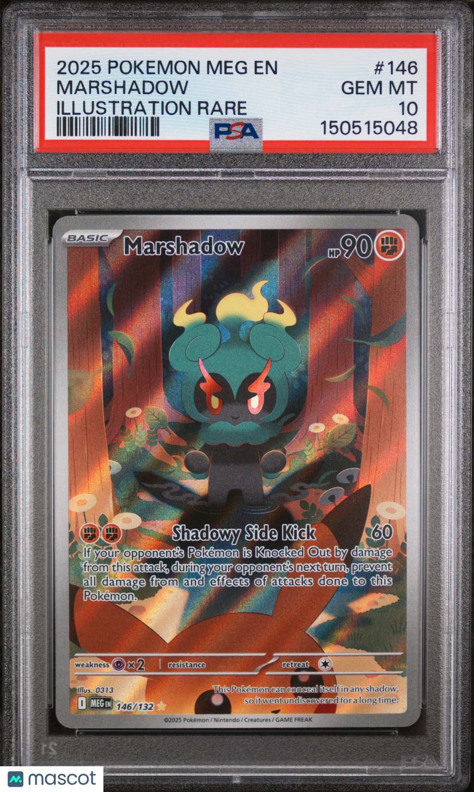 2025 Pokemon Mega Evolution Marshadow #146 Illustration Rare PSA 10 GEM MINT - Graded TCG/CCG