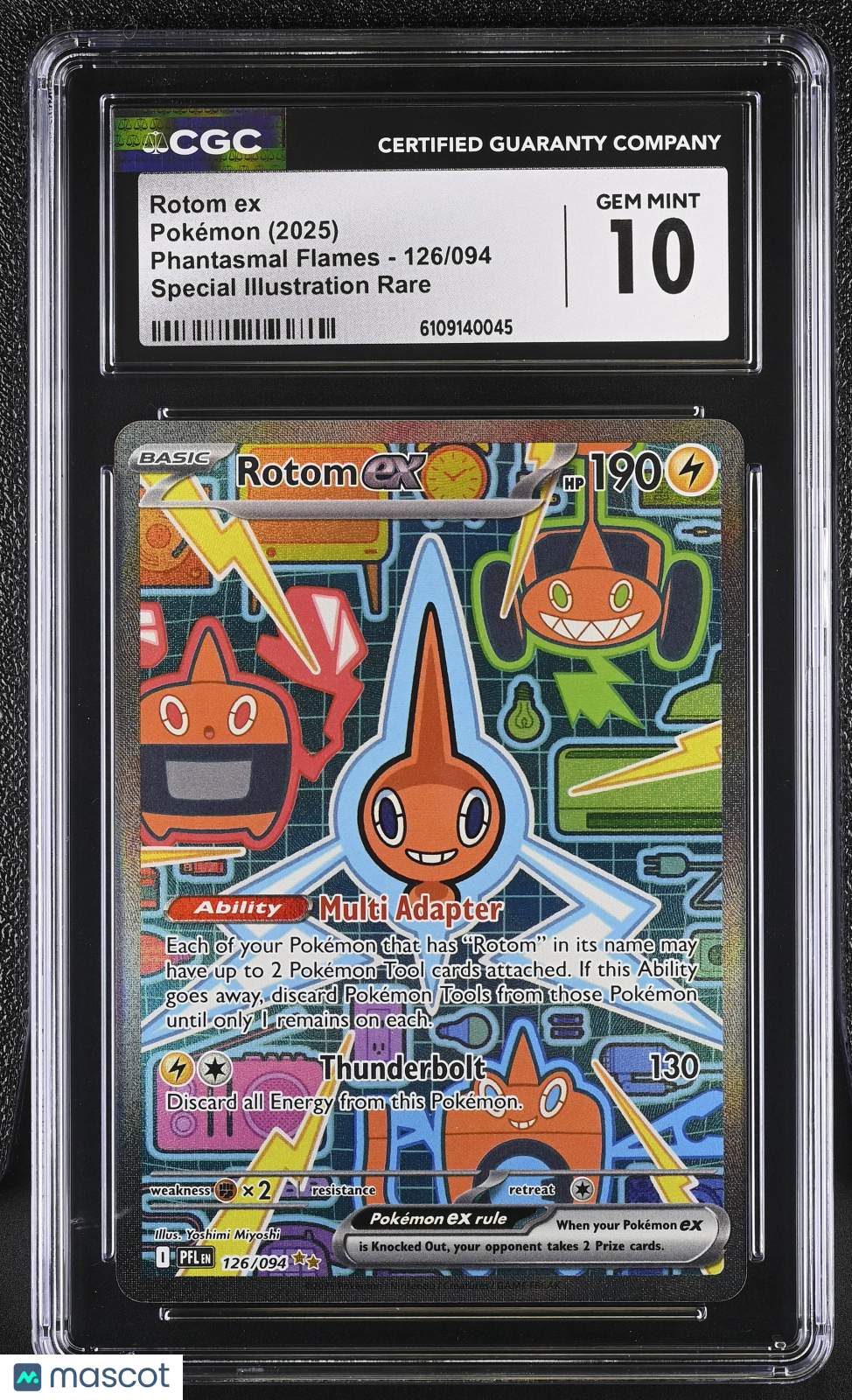 2025 Pokemon Phantasmal Flames Rotom ex #126/094 SIR CGC 10 GEM MINT - Graded TCG/CCG