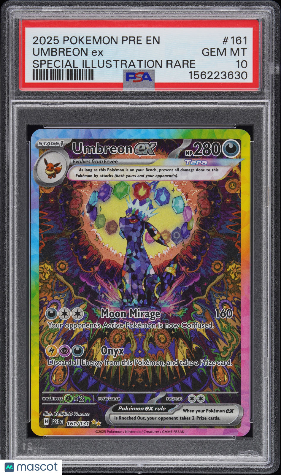 pokemon prismatic rare cards 2025 Pokemon Prismatic Evolutions Umbreon EX #161 SIR