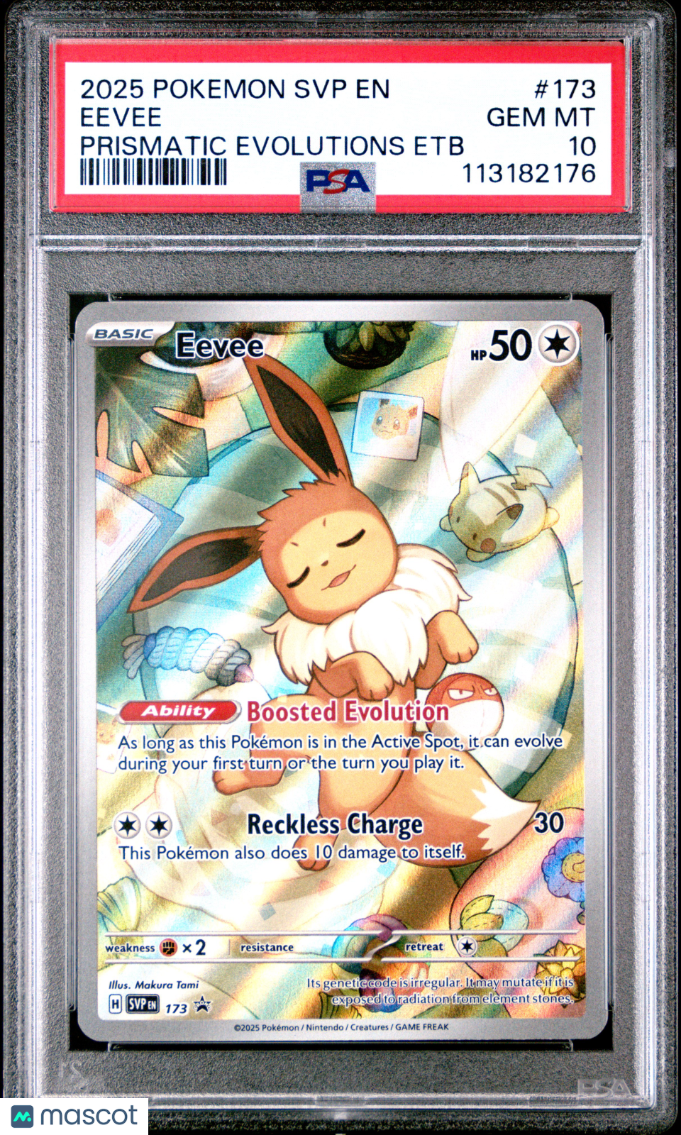2025 Pokemon SV Black Star Promo Eevee #173 Pris Evo ETB PSA 10 GEM MINT - Graded TCG/CCG