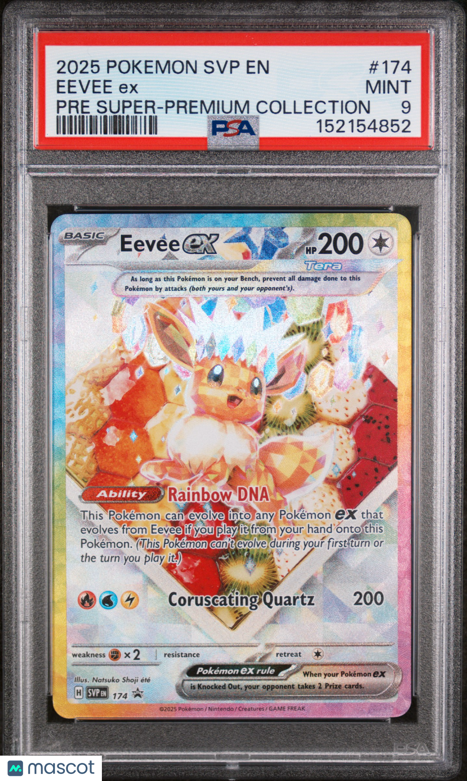 2025 Pokemon SV Black Star Promo Eevee EX #174 Super-Premium Collection PSA 9 - Graded TCG/CCG