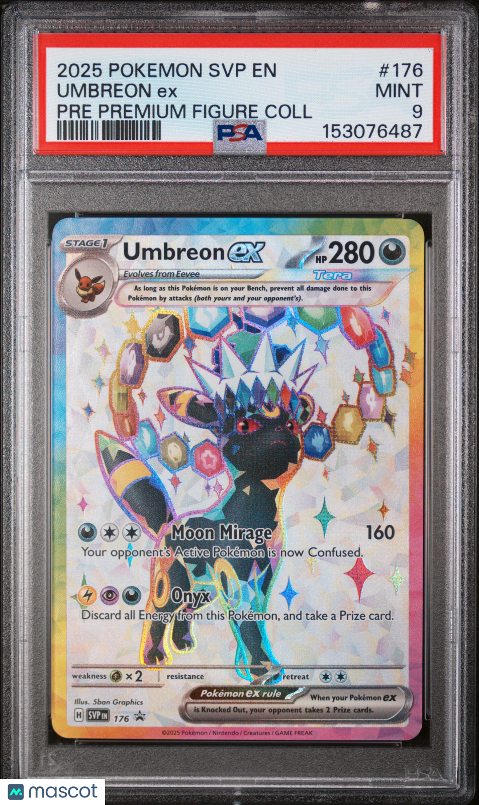 2025 Pokemon SV Black Star Promo Umbreon EX #176 Premium Figure Coll PSA 9 MINT - Graded TCG/CCG