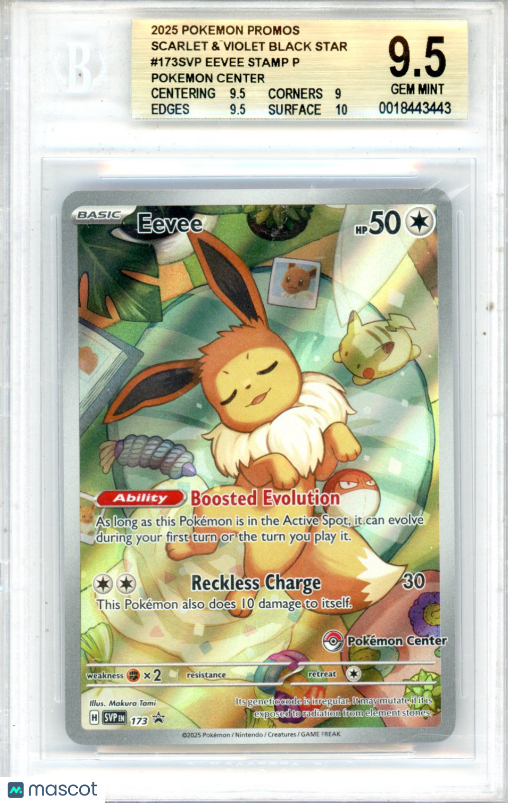 2025 Pokemon SV Promo Eevee Pokemon Center Stamped 2025 Pokemon SV Promo Eevee Pokemon Center Stamped