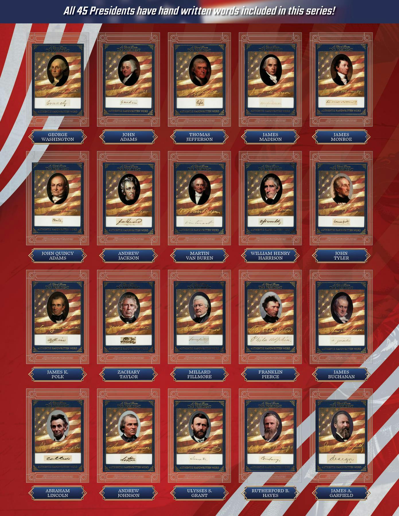 2025 POTUS A Word from the President Hobby Box - NFL Hobby Box