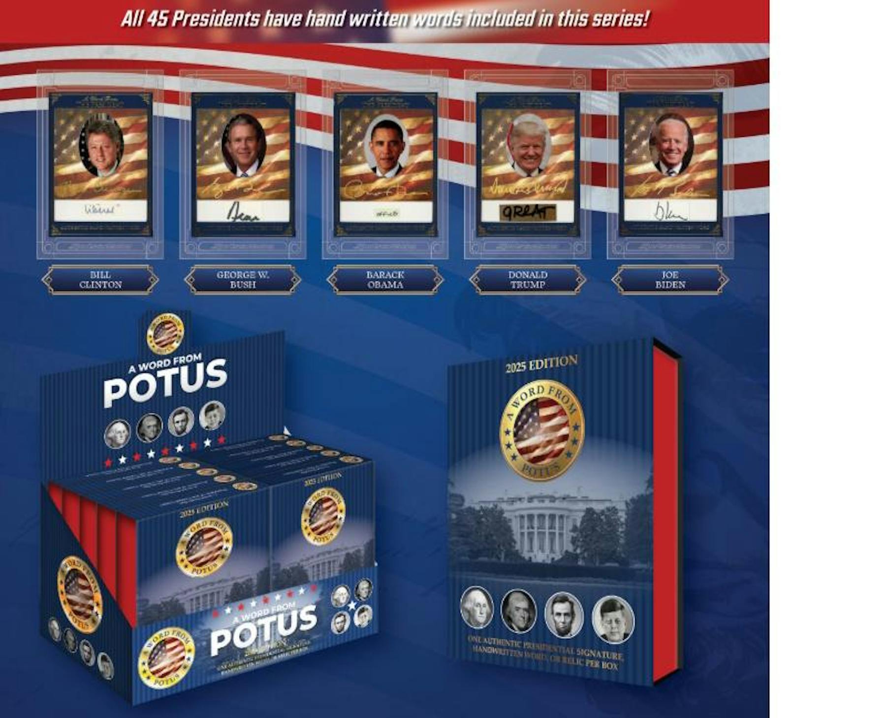 2025 POTUS A Word from the President Hobby Box - NFL Hobby Box