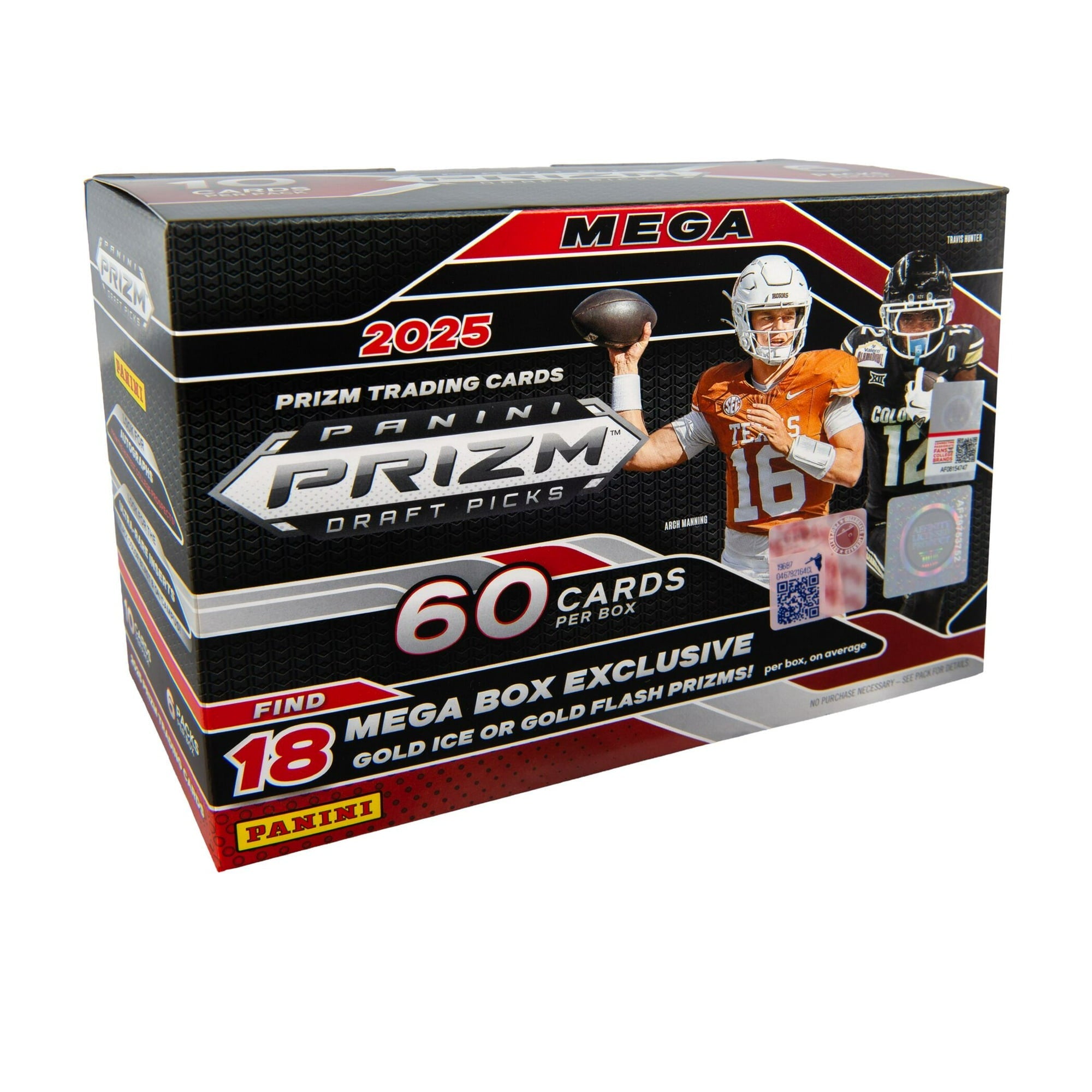 2025 Prizm Draft Picks Football Mega Box (Gold Flash or Ice) - NFL Hobby Box