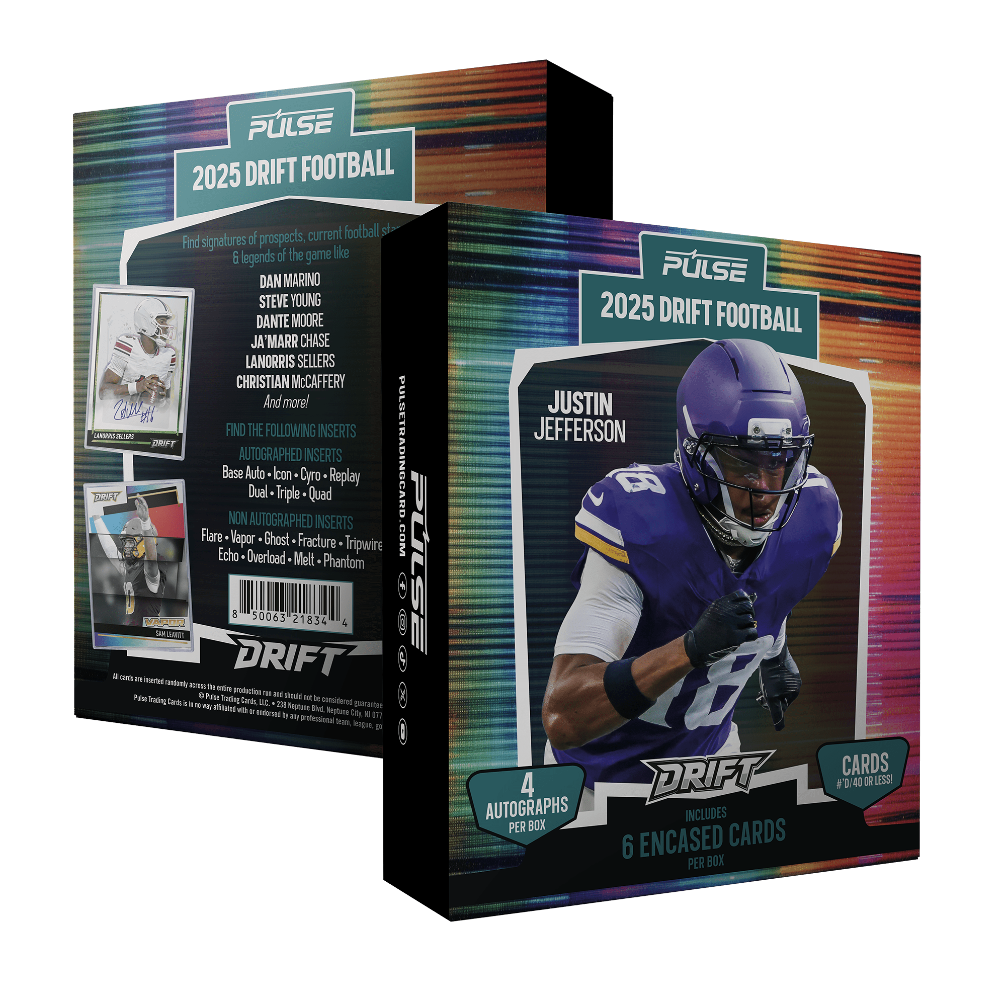 2025 Pulse Drift Football Hobby Box (4 Autographs) - Hobby Box