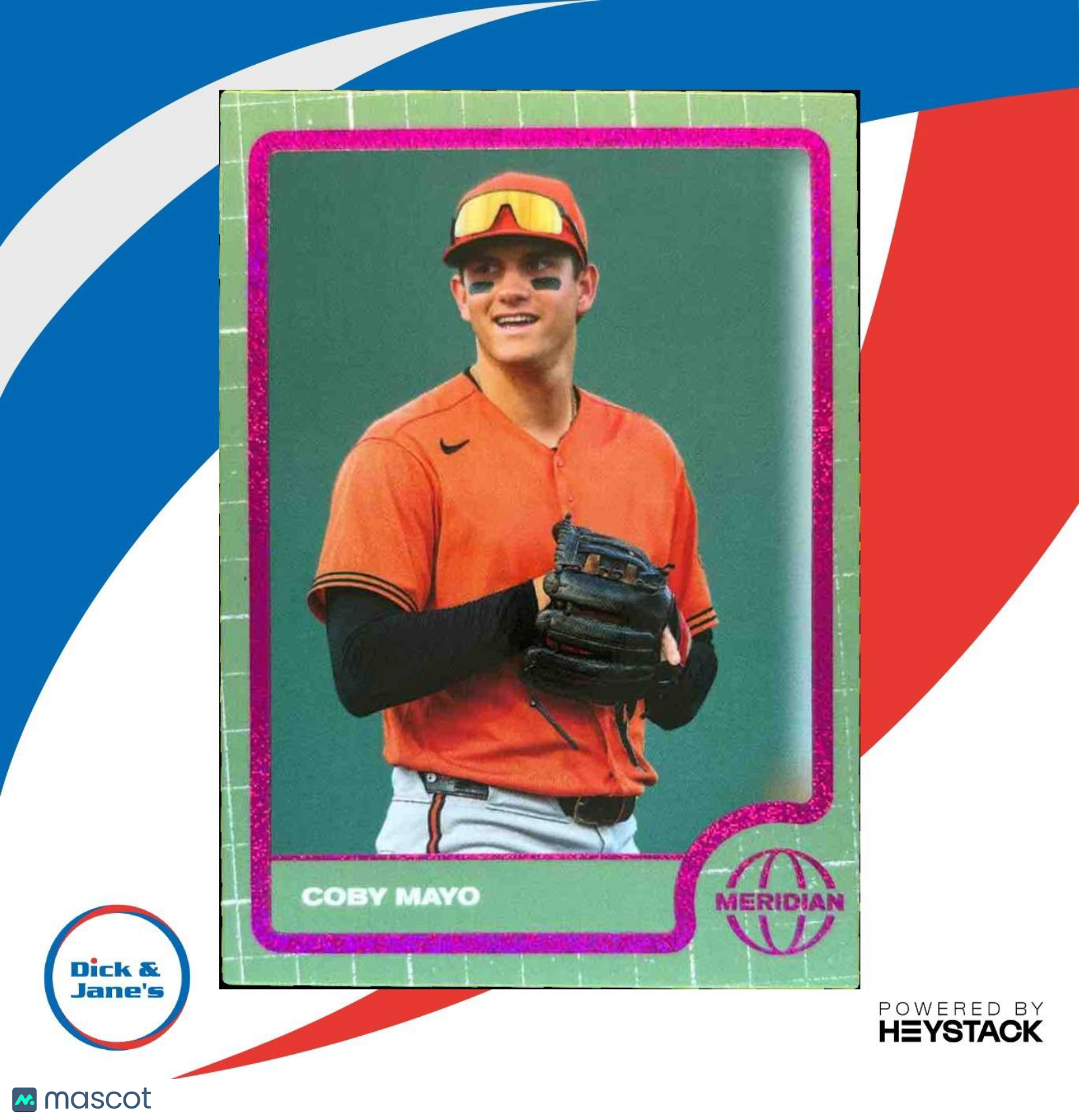 2025 Pulse Meridian Coby Mayo Speckled Purple /7 #5 - Sports Cards