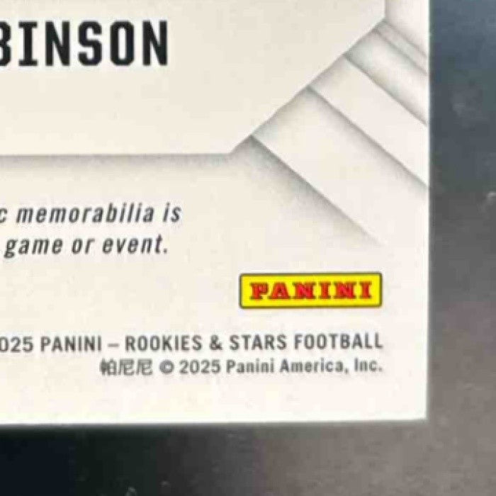 2025 Rookies & Stars Bijan Robinson Michael Penix Jr. Team Dual Patch /49 Falcon - Sports Cards