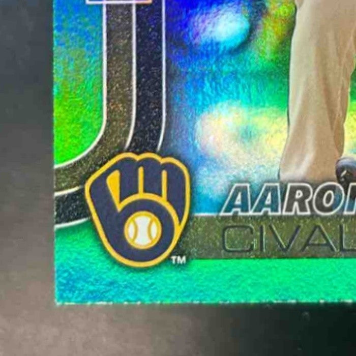 2025 Topps Aaron Civale Green Holo Foil /99 #648 Milwaukee Brewers - Sports Cards
