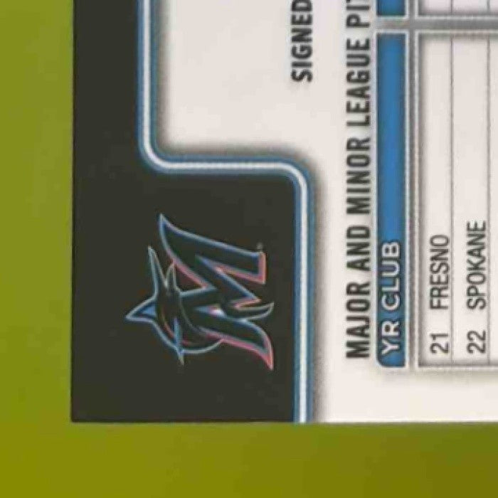 2025 Topps Chrome Austin Kitchen Rookie Auto #RA-AKI RC Miami Marlins - Sports Cards