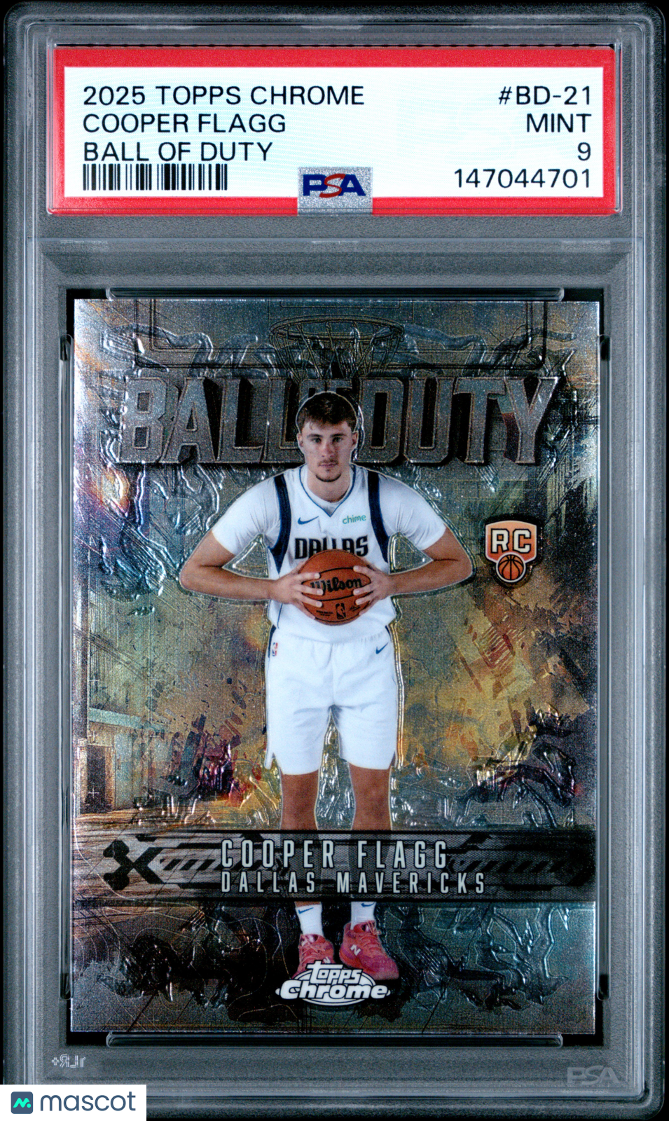 2025 Topps Chrome Ball Of Duty Cooper Flagg #BD-21 PSA 9 - Graded Sports Cards