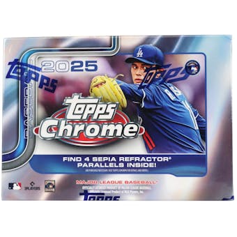 2025 Topps Chrome Baseball Blaster Value Box (Sepia and Raywave Inserts) June 23rd - Collectible Trading Cards