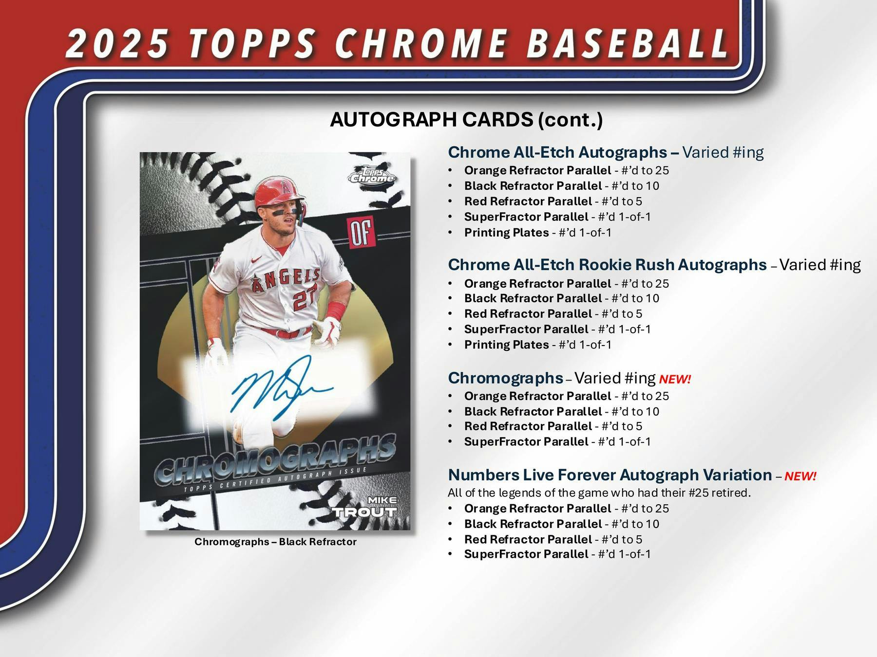 2025 Topps Chrome Baseball Hobby Box (1 Auto) June 23rd - Collectible Trading Cards