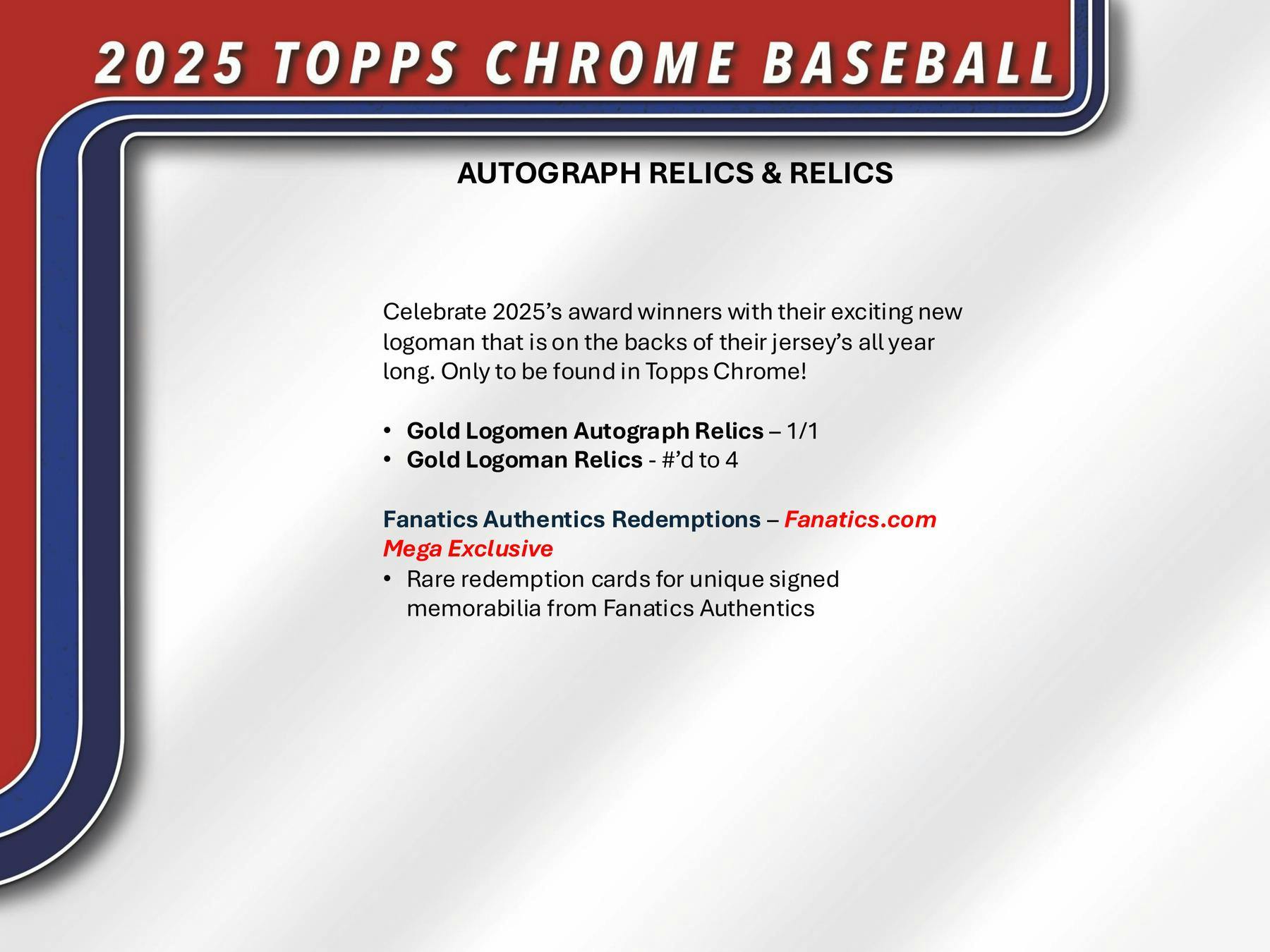 2025 Topps Chrome Baseball Hobby Box (1 Auto) June 23rd - Collectible Trading Cards