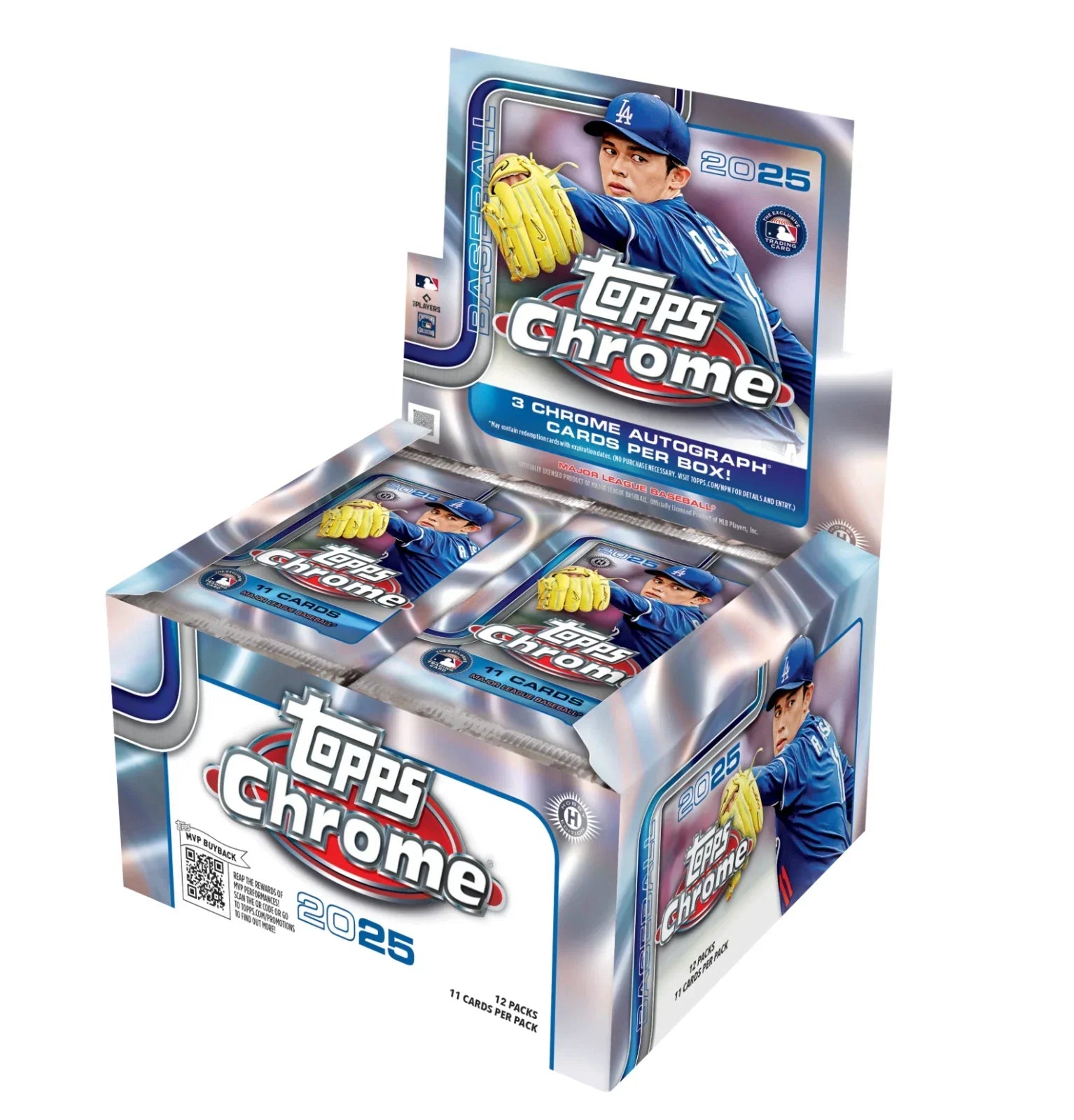 2025 Topps Chrome Baseball Hobby Jumbo Box (3 Autos) June 23rd - Ripped Live - Collectible Trading Cards