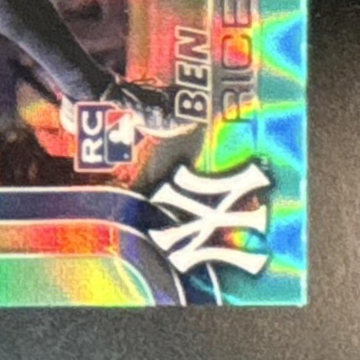 2025 Topps Chrome Ben Rice Aqua Lava Refractor /199 #139 RC New York Yankees - Sports Cards