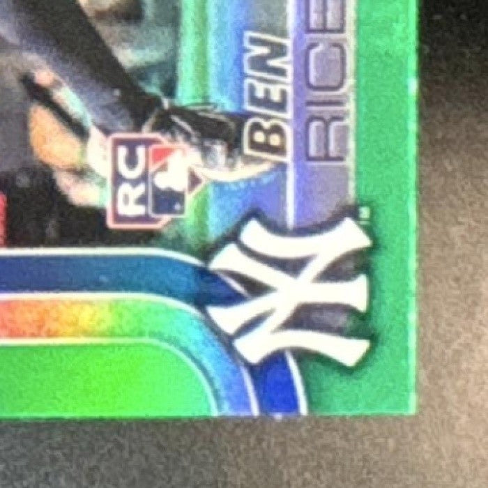 2025 Topps Chrome Ben Rice Green Refractor /99 #139 RC New York Yankees - Sports Cards