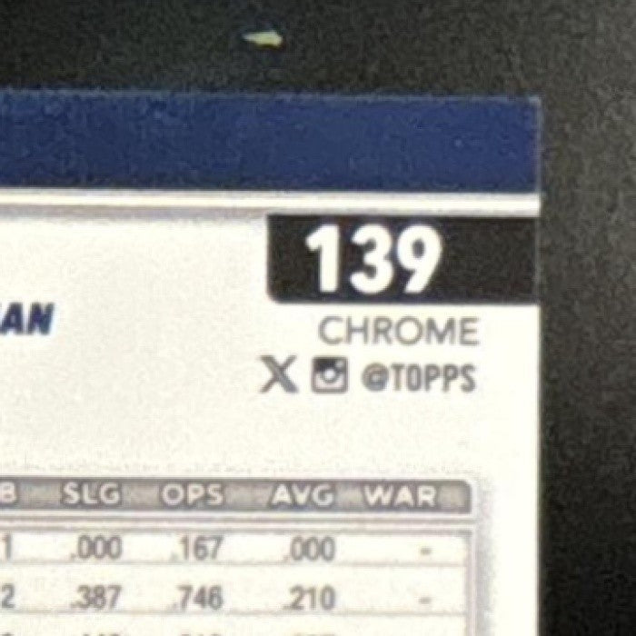 2025 Topps Chrome Ben Rice Purple Refractor /250 #139 RC New York Yankees - Sports Cards