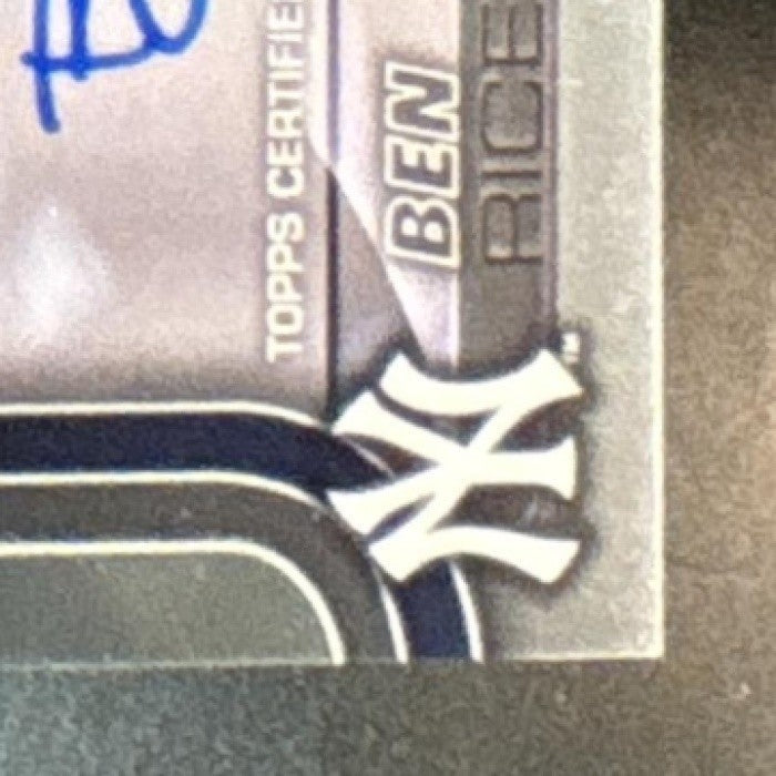 2025 Topps Chrome Ben Rice Rookie Auto #RA-BR RC New York Yankees - Sports Cards