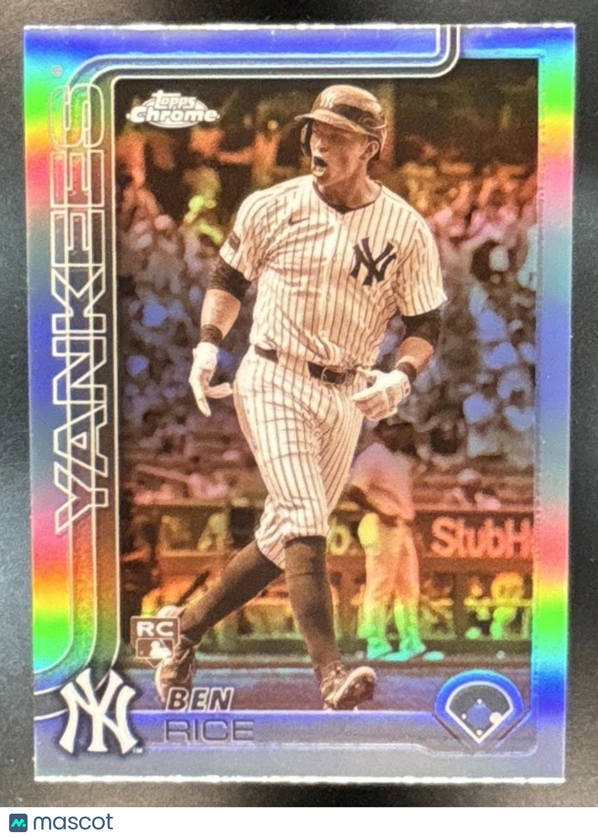 2025 Topps Chrome Ben Rice Sepia Refractor #139 RC New York Yankees - Sports Cards