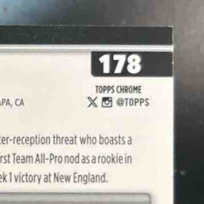 2025 Topps Chrome Brock Bowers Pink Wave Refractor /250 #178 Las Vegas Raiders - Sports Cards