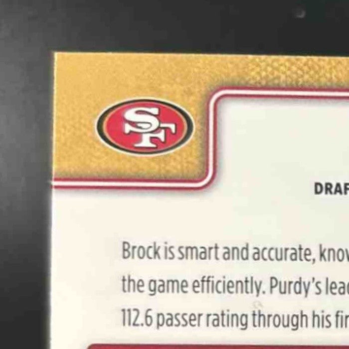2025 Topps Chrome Brock Purdy Football Leather #262 San Francisco 49ers - Sports Cards