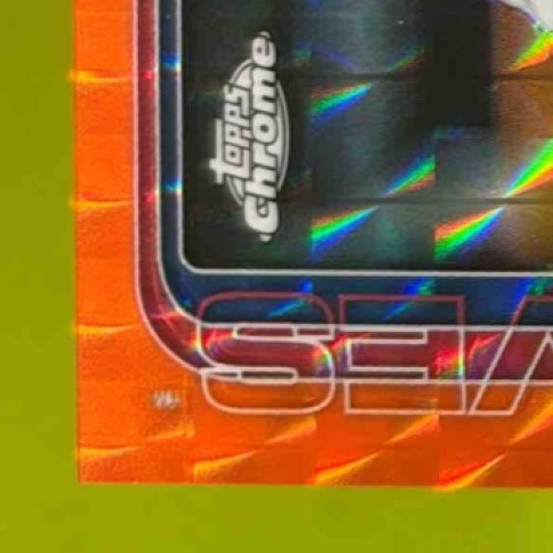 2025 Topps Chrome Chris Sale Orange Geometric Refractor /25 #182 Atlanta Braves - Sports Cards