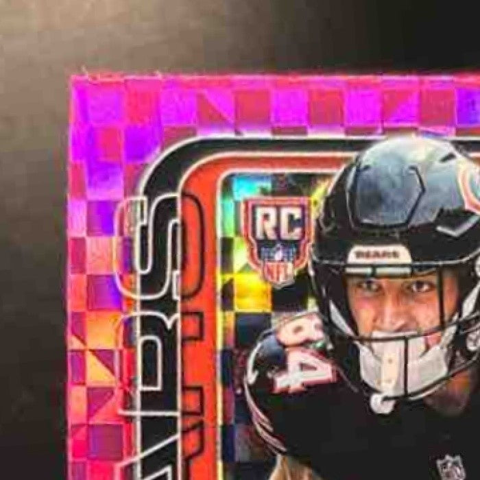 2025 Topps Chrome Colston Loveland Hot Pink X-Fractor #345 RC Chicago Bears - Sports Cards