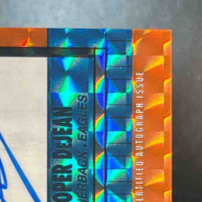 2025 Topps Chrome Cooper DeJean 1990 Auto Orange Geometric /25 Eagles - Sports Cards