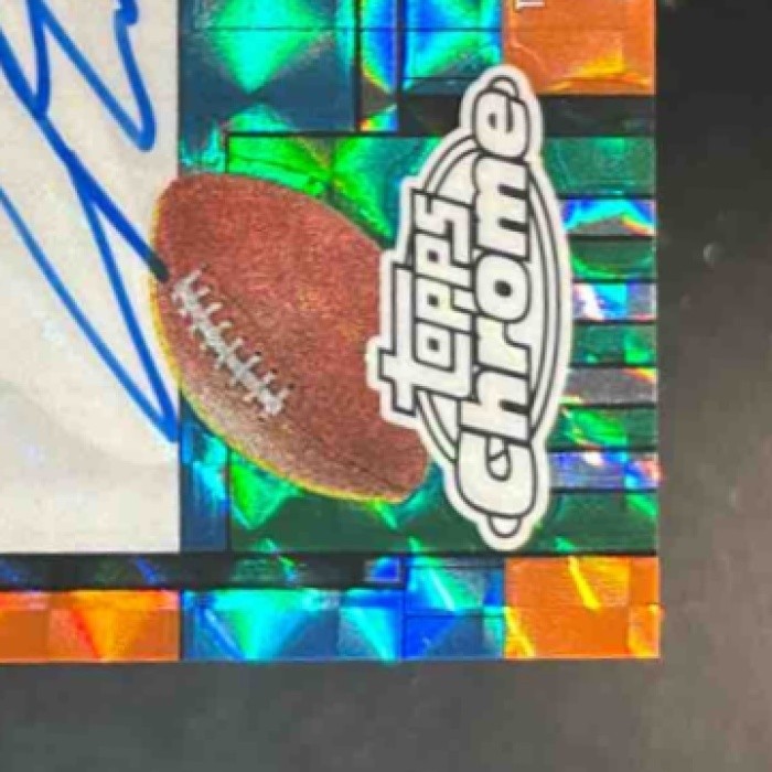2025 Topps Chrome Cooper DeJean 1990 Auto Orange Geometric /25 Eagles - Sports Cards
