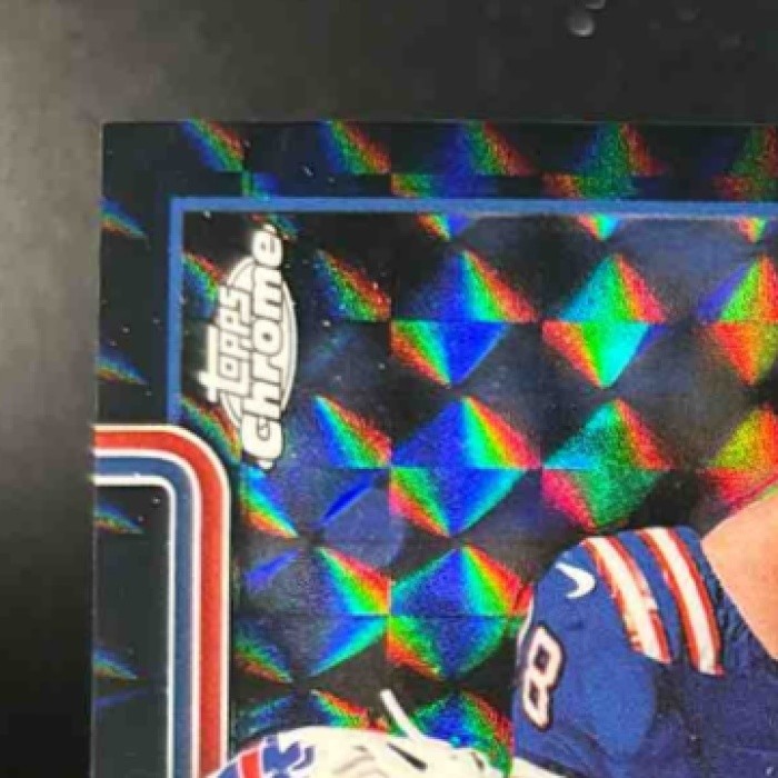 2025 Topps Chrome Dalton Kincaid Black Geometric 1/10 #37 Buffalo Bills - Sports Cards