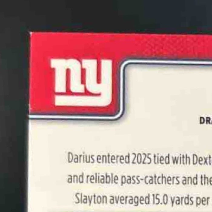 2025 Topps Chrome Darius Slayton Red Wave Refractor /5 #226 New York Giants - Sports Cards