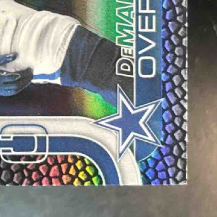 2025 Topps Chrome DeMarvion Overshown Football Leather Black 10/10 Dallas Cowboy - Sports Cards