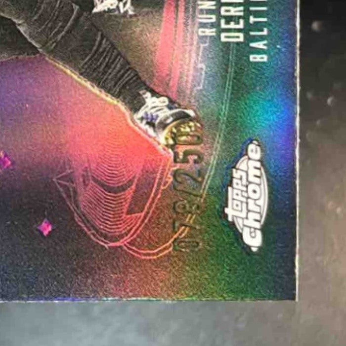 2025 Topps Chrome Derrick Henry All Team Pink Refractor /250 Baltimore Ravens - Sports Cards