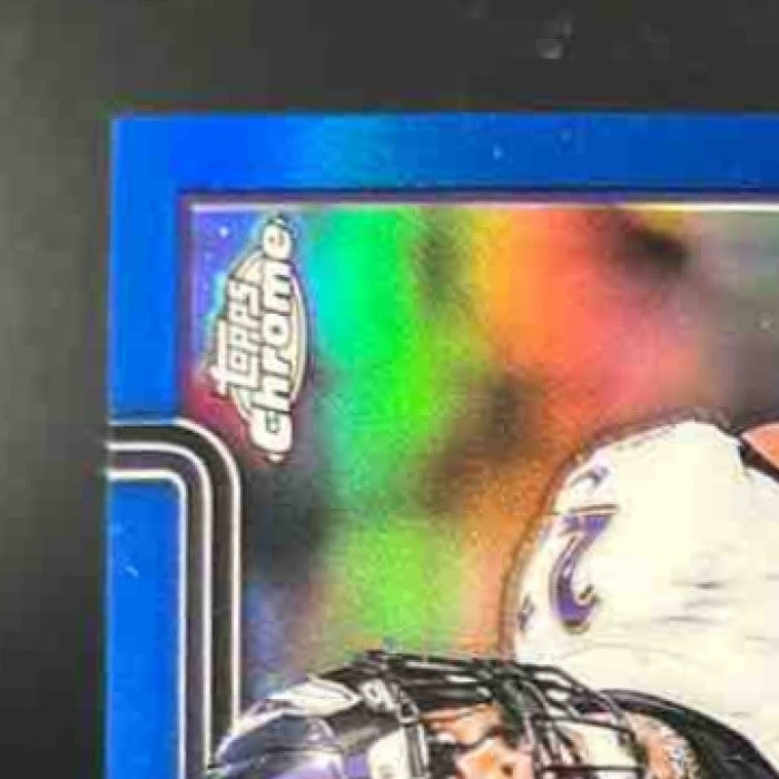 2025 Topps Chrome Derrick Henry Auto Blue Refractor 70/150 Baltimore Ravens - Sports Cards