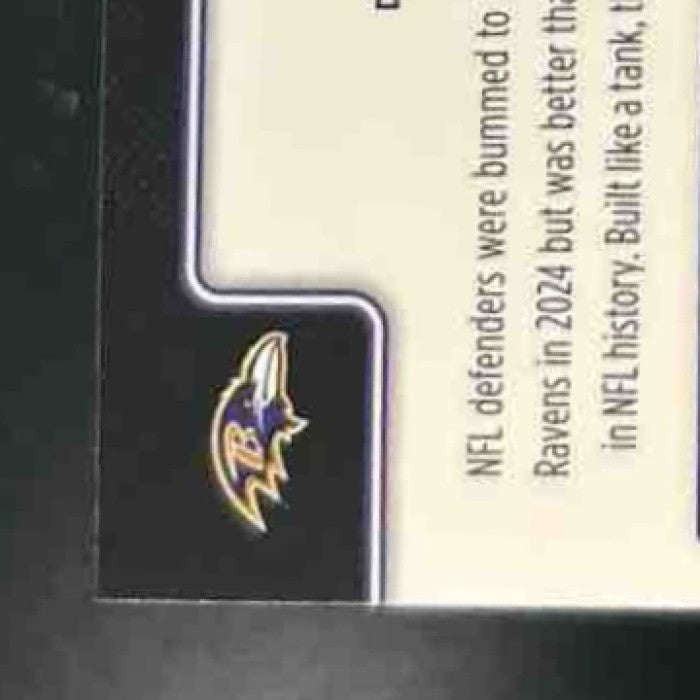 2025 Topps Chrome Derrick Henry Purple Wave Refractor /75 #25 Baltimore Ravens - Sports Cards